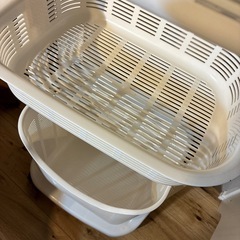 美品 3段ランドリーワゴン キャスター付き 分解可 の画像