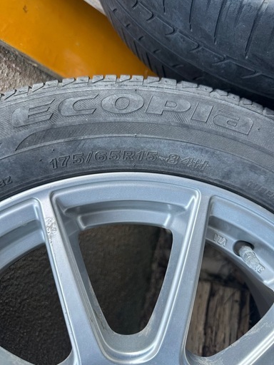 15インチ pcd100 タイヤ付き