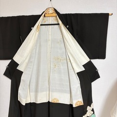 【極上の気品】黒留袖 5点セット 正絹 松 礼装バッグ 袋帯 結婚式 母親の画像