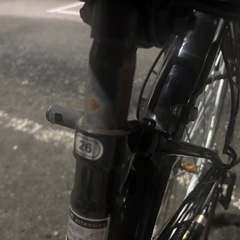 自転車　26インチ　黒の画像