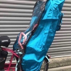 子乗せ自転車レインカバー 前後セットの画像
