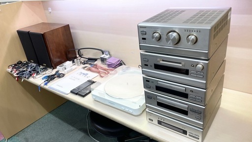 動作良好品　ONKYO コンポセット  ONKYO A-922M LTD/C-722M LTD/MD-122MX/K-522M/ T-422M/AT-PL300/D-202AX システムコンポ オンキョー  取り扱い説明書付属