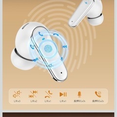 新品　ワイヤレスイヤホン Bluetooth6.0 
LED残量表示の画像