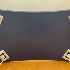 ブルー 折りたたみ式テーブルの画像