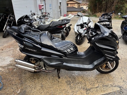 【YAMAHA マジェスティSG03 実働　ブラックフルエアロカスタム YAMAHA マジェスティSG03 実働ブラックフルエアロカスタム (バイク