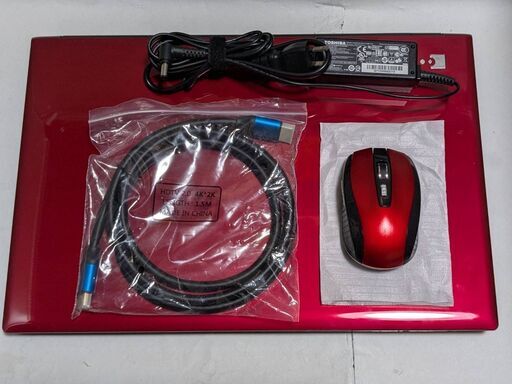 ?dynabook?PTEX5GR?美品赤?フルHD?SSD?WIN11?Office2021