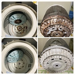 決まりました　7Kg　アクア全自動洗濯機　洗濯槽分解洗浄済 AQW-GP70F 2017年製 3ヶ月保証 排水ホース新品交換済の画像