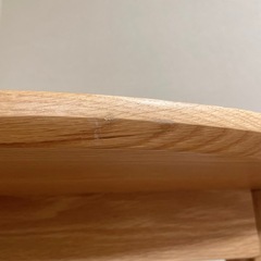 無垢材　オークダイニングテーブル　円形　80cmの画像