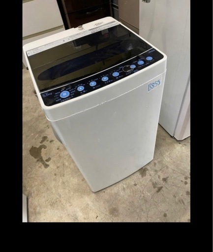 NO B855?福岡市内配送設置無料✨?Haier ハイアール 全自動電気洗濯機 JW-C55FK 5.5kg 2019年製 簡易乾燥