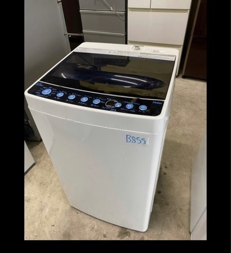 NO B855?福岡市内配送設置無料✨?Haier ハイアール 全自動電気洗濯機 JW-C55FK 5.5kg 2019年製 簡易乾燥