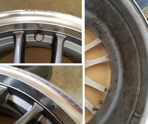 商談中】6.5J-15インチ 4H100 +38 クロススピード 中古 アルミ ホイール 4本  旧車