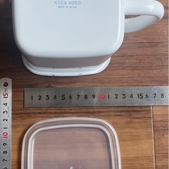 野田琺瑯 持ち手付蓋付ストッカー 1点の画像