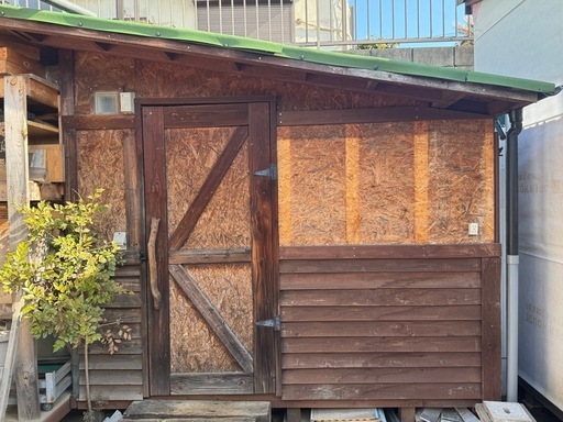 木製物置　diy 自作