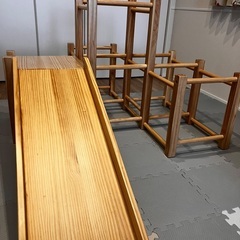 タンスのゲン　木製ジャングルジム すべり台付き 耐荷重50kg ST強度基準適合の画像