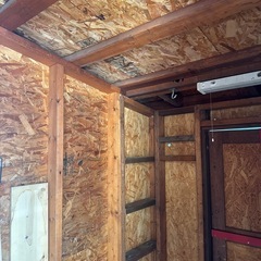 木製物置　diy 自作の画像