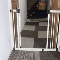 ★【引き取り限定～】特大 ベビーフェンス（BR）ベビーガード・ペットガードにも★の画像