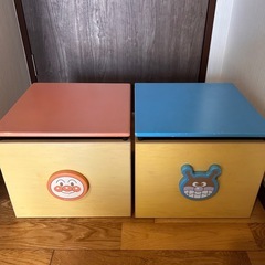 アンパンマン 木製 収納 BOXの画像