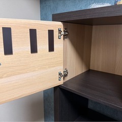 【本日お渡し可】IKEA KALLAX カラックス シェルフユニット　インサート扉付きの画像