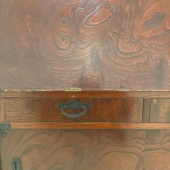 ライティングデスク　机　古民家　民芸調　ライティングビューロ　　　の画像