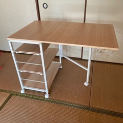 【最終価格】キッチン　ワゴン　バタフライ　テーブルの画像