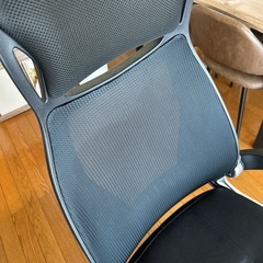 (引取限定】ワークチェア　ゲーミングチェア　黒　メッシュの画像