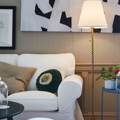 ikea フロアライト スタンドライト 照明の画像