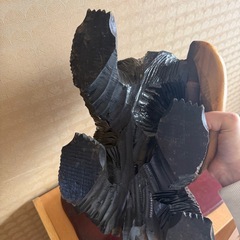 木彫りのくま　置物の画像