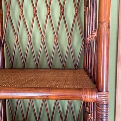 ラタン  籐 収納  5段 の画像