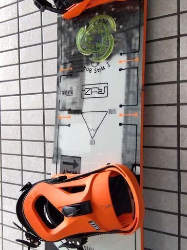 RYZ Marshall 155 スノーボード ビンディング：RYZ 2点セット ブラック×オレンジ ライズ スノボ 札幌市 中央区 南12条