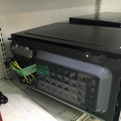 ジャングルジャングル貝塚店　シャープ　電子レンジ　2019年製　ヘルツフリー　ブラック　黒　フラットタイプ　単機能電子レンジ　絶対湿度センサー　縦開き　中古　貝塚市　二色浜の画像