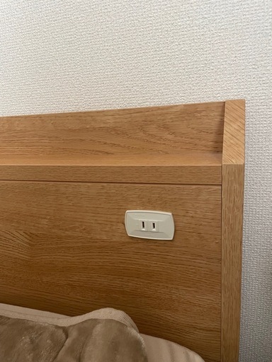 【取引中】
ニトリ収納付き シングルベッド