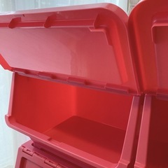 【取引中】収納ボックス 3点セット ピンク 大 中 小　の画像