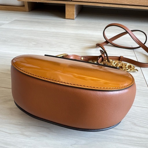 Chloé ショルダーバッグ チェーン ブラウン 美品