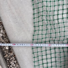 防球ネット 緑色 2枚(135cm×200cm、940cm×100cm)の画像