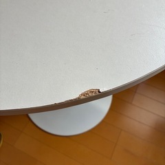 【0円】円形 テーブル ホワイトの画像