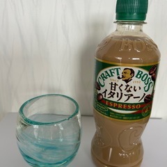 【値下げ】【ペア】琉球ガラス風 蓄光グラス2個セット ブルー＆ピンクの画像