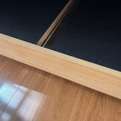 【新品10万円以上相当】ダブルベッドセット 木目デザイン コンセント付き 美品の画像