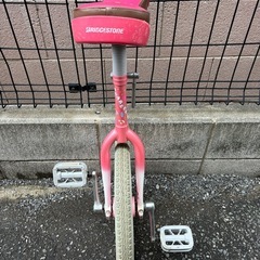 一輪車　ブリヂストン　18インチ　ピンクの画像