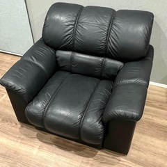 maruni マルニ 本革 1人掛けソファ高級レザー 応接・書斎の画像