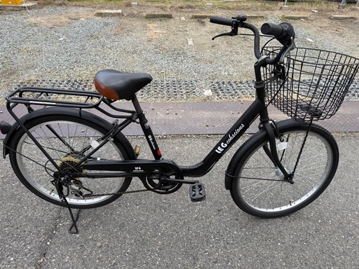 24型シマノ製6段変速自転車　軽快車