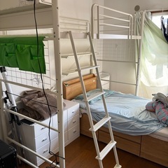 ニッセンロフトベッド　分解済みの画像