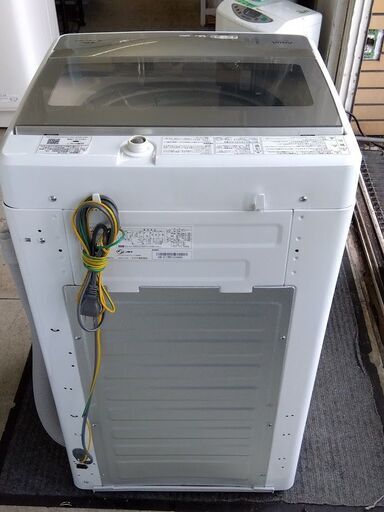 洗濯機 5.0kg 2021年製 アクア AQW-S5M(W) ガラストップ ホワイト AQUA 単身・1人暮らし 家電 札幌市 中央区 南12条