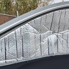 サンシェード ホンダ ヴェゼル用 2015年 モデル 日よけ用 断熱仕様 車中泊用 遮光仕様 フロントガラス パラソル 車 遮光 遮熱 暑さ対策 HONDA VEZEL RV系 アクセサリー パーツ フロント センターコンソール用 インナートレイ コンパートメント 樹脂 コンソールオーガナイザー 08U27T7A000 外付コンソールボックスの画像