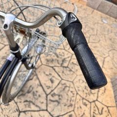 26インチ自転車 黒 6段変速の画像