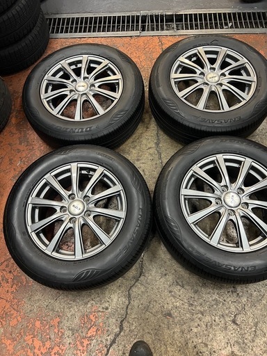 205/65r16ダンロップ19週2023年製とアルミホイール4ほんセット