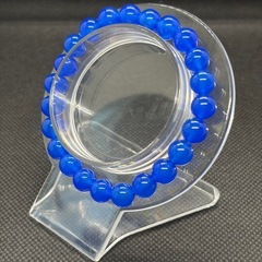 ブルーアゲート8mmブレスレット☪️16cmの画像