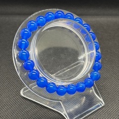 ブルーアゲート8mmブレスレット☪️16cmの画像