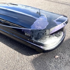 BMW 純正 ルーフボックス 320L 約191ｘ64ｘ40cm ブラック チタンシルバー　ベースサポート　ベースキャリアセット　キー付きの画像