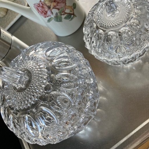 ガラス小物入れセット