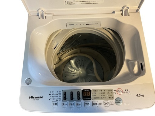 【2021年製 Hisense 全自動洗濯機 4.5kg】